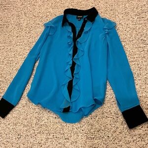 Prabal Gurung for Target Blue Blouse